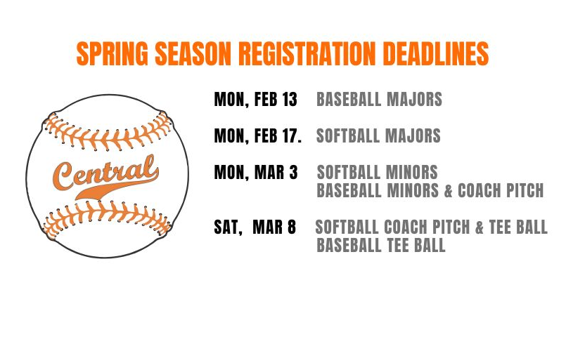 Register now for the spring season!  We have extended registration- see important dates.